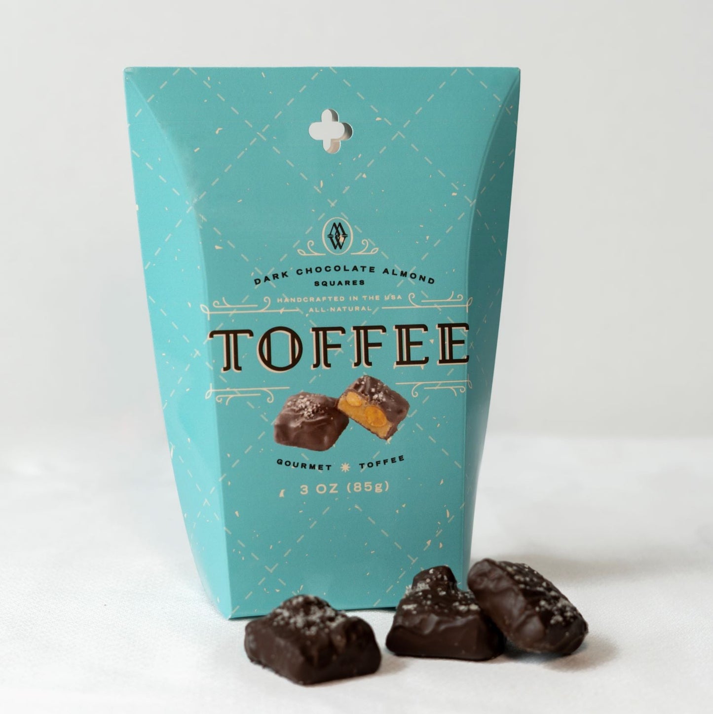 Sweet Shop USA Mrs Weinsteins Dark Chocolate Sea Salt Toffee Squares 3oz